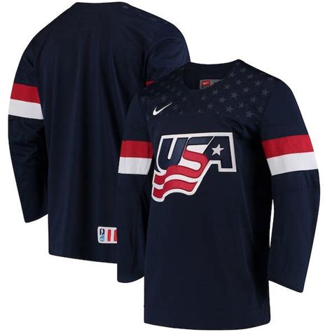 nike men's usa hockey replica navy jersey|us olympic jerseys.